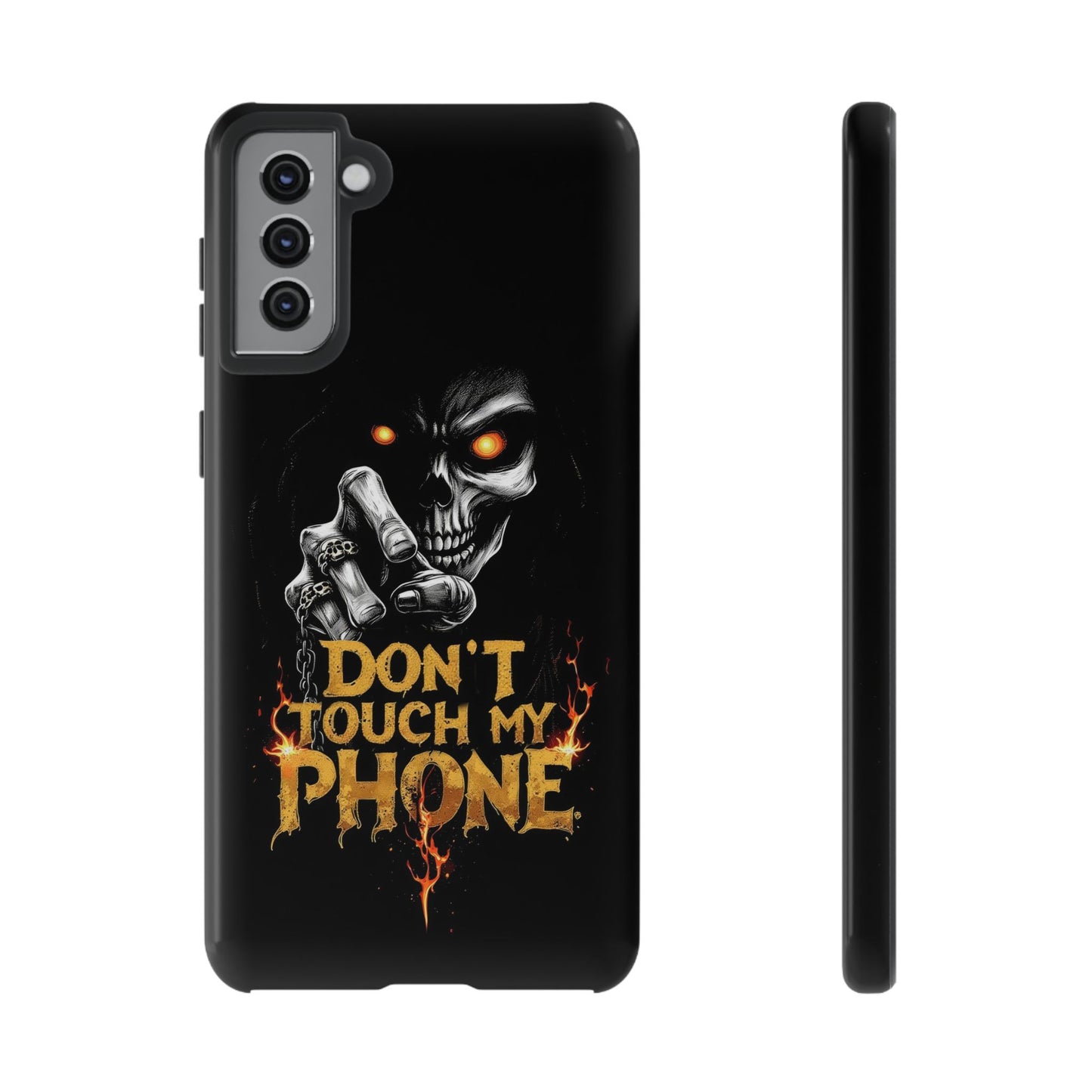 Skull Samsung Tough Cases, Don't Touch My Phone Cover,