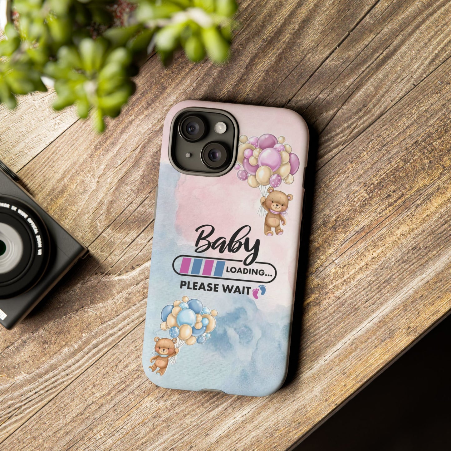 Cute Baby Loading Phone Case for iPhone - Maternity Cover for Pregnancy Reveal or Baby Shower