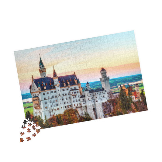 Neuschwanstein Castle Puzzle - 1014-Piece Scenic Jigsaw for Relaxation and Fun