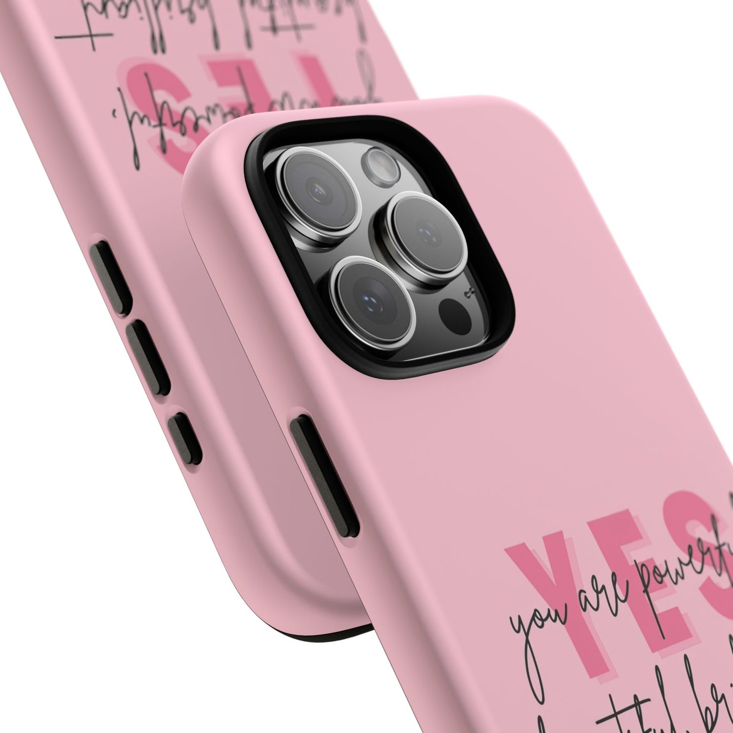Empowering Case – Yes Girl Motivational Pink Protective Cover