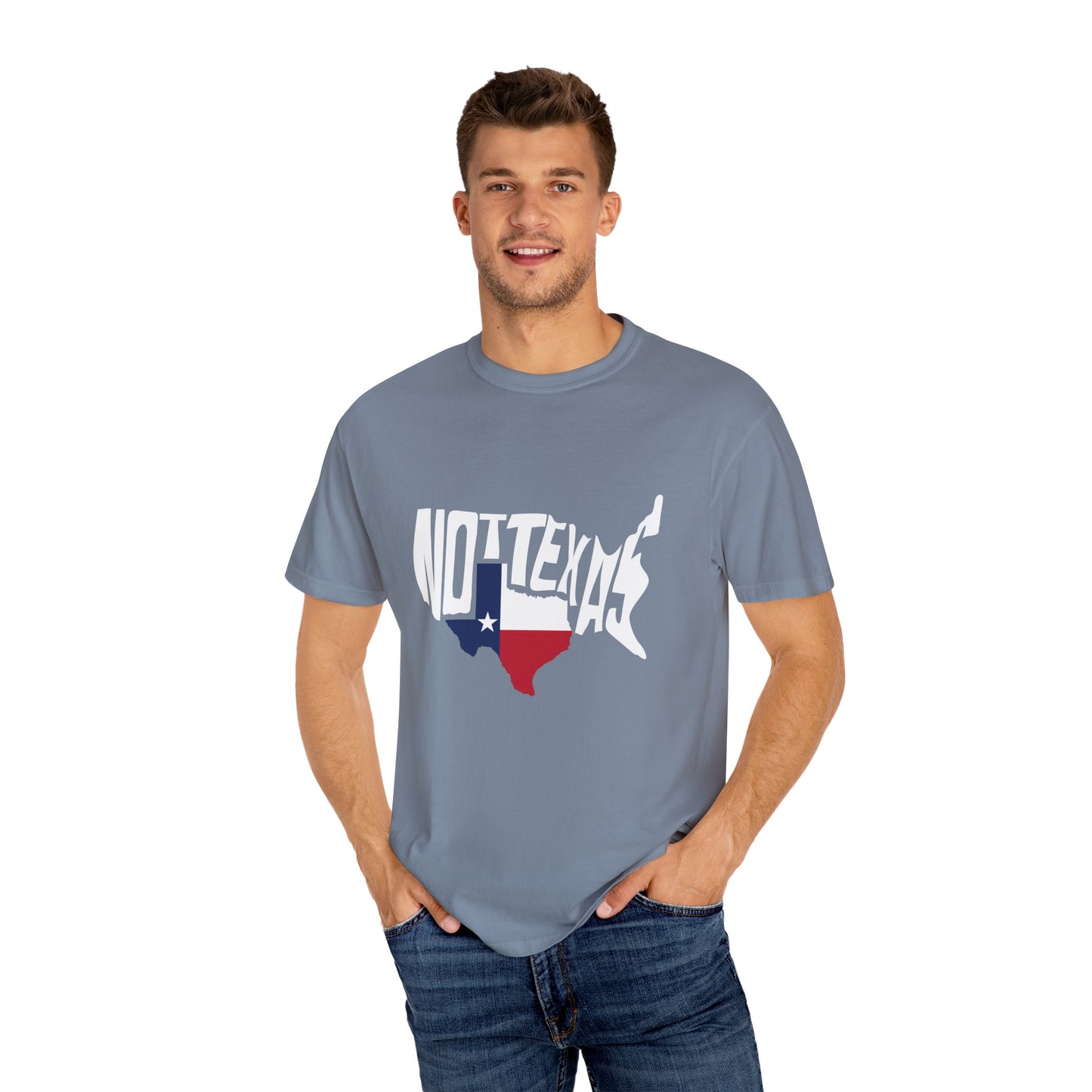 Unisex Garment-Dyed T-Shirt - Texas Graphic Tee - Fun Casual Wear for Texas Lovers