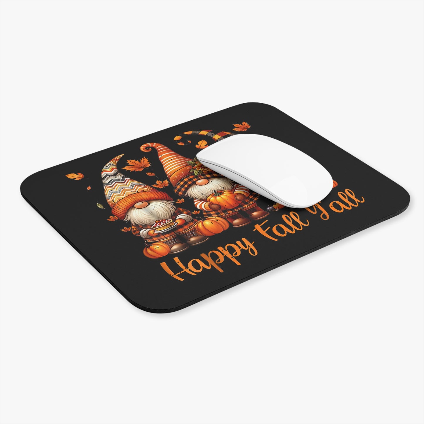 Fall Gnome Mouse Pad, Cozy Desk Decor, Happy Fall Y'all