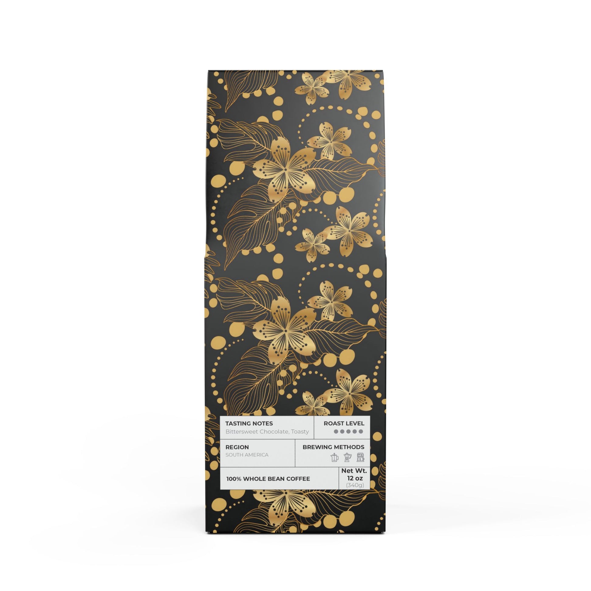 Bitterroot Coffee Blend (Dark French Roast) / Tasting notes: Bittersweet, chocolate, toasty