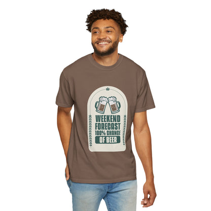 Weekend Forecast 100% Chance Of Beer T-shirt