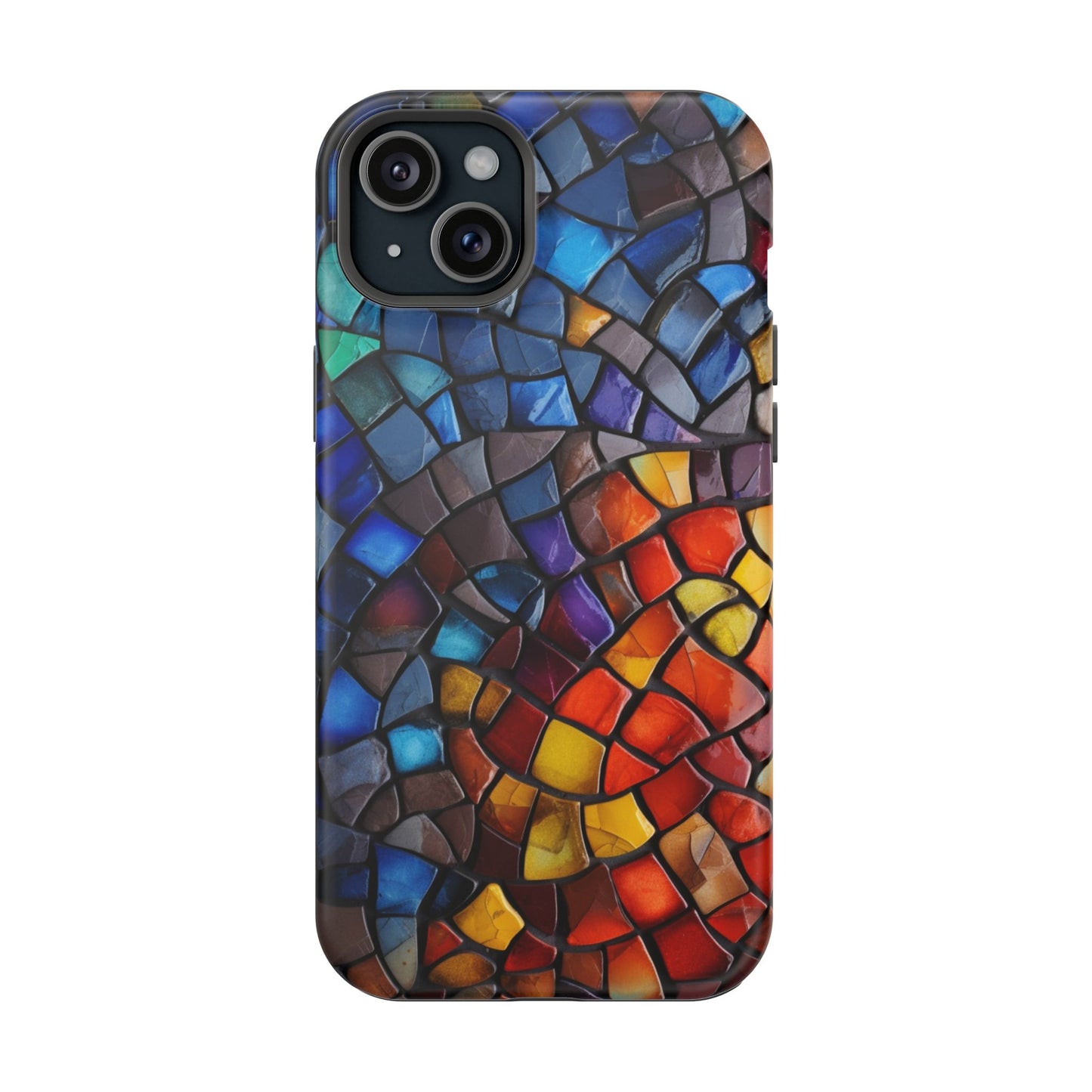 Stained Glass Impact-Resistant Phone Case, Colorful Phone Cover