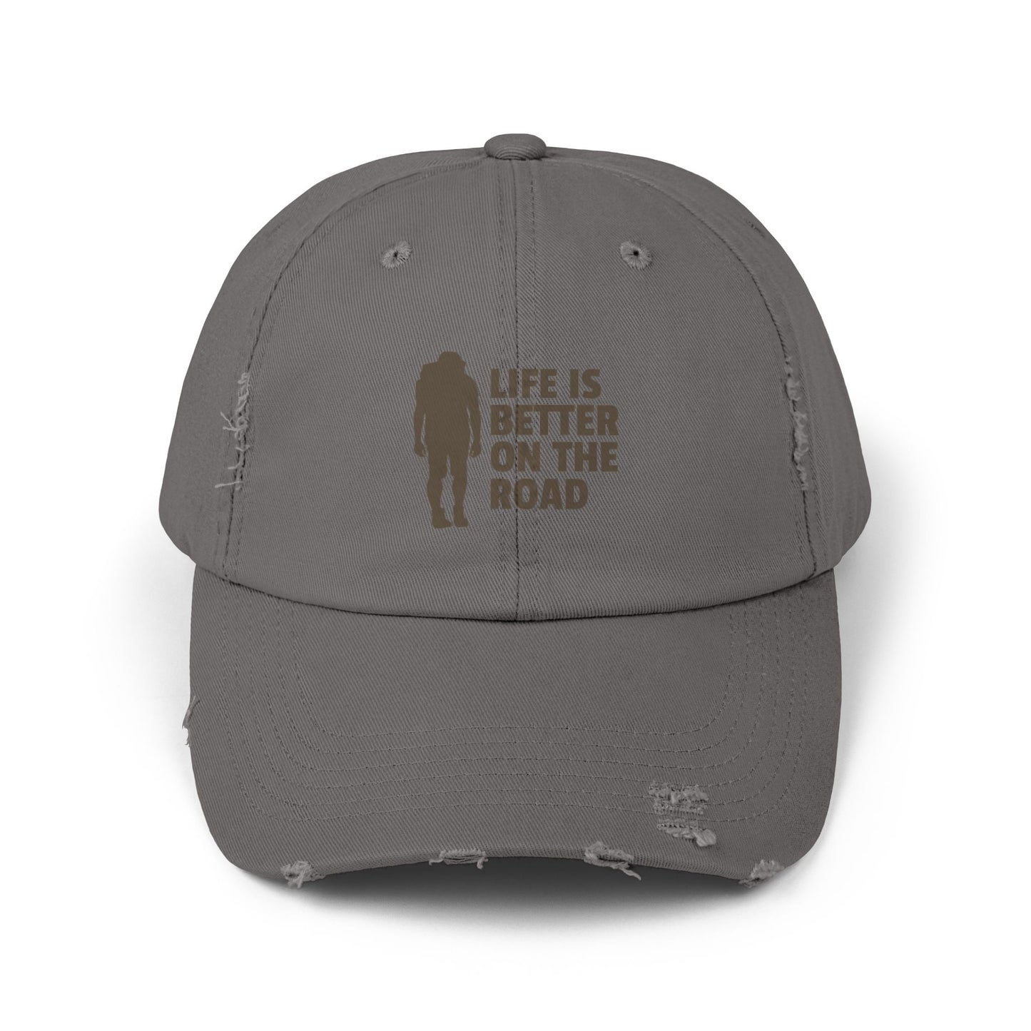 Life Is Better On The Road Unisex Distressed Cap