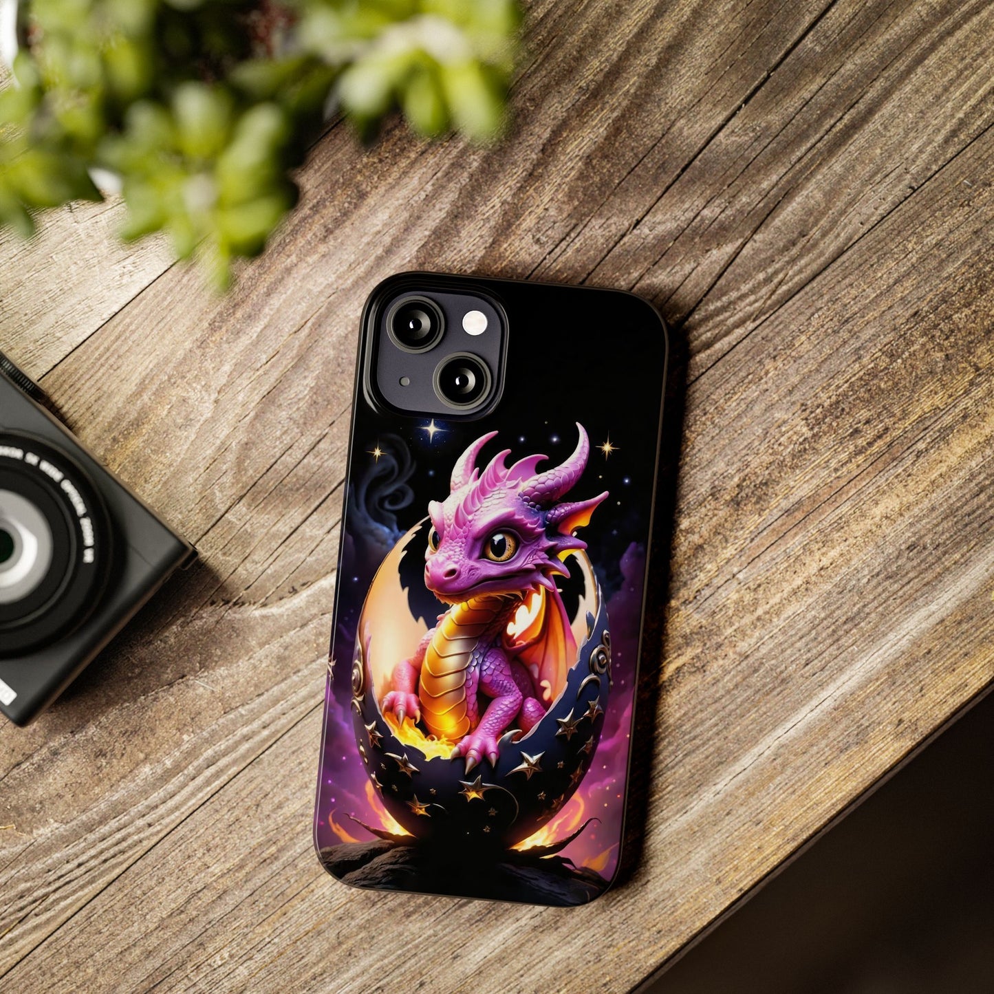 Fantasy Baby Dragon Slim Phone Case, Gift for Dragon Lovers