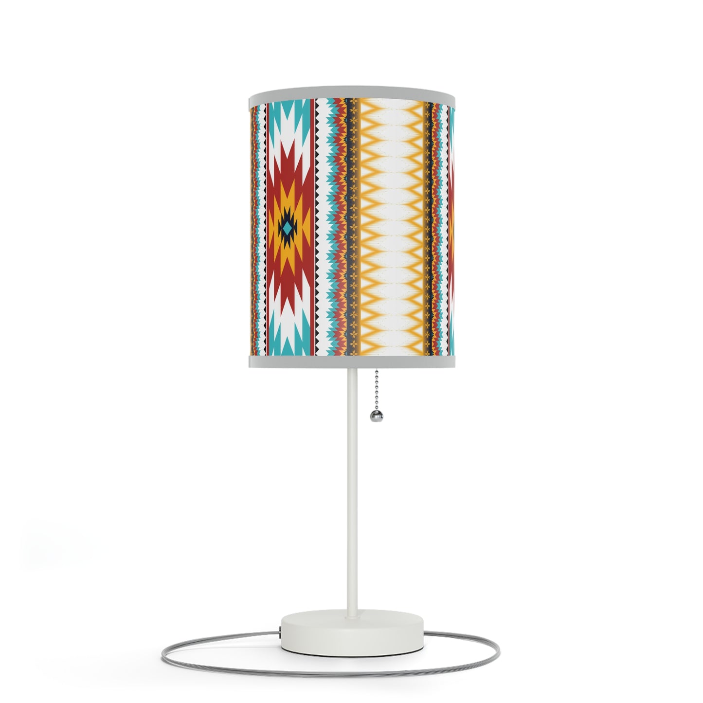 Tribal Threads Lamp on a Stand, US|CA plug / White