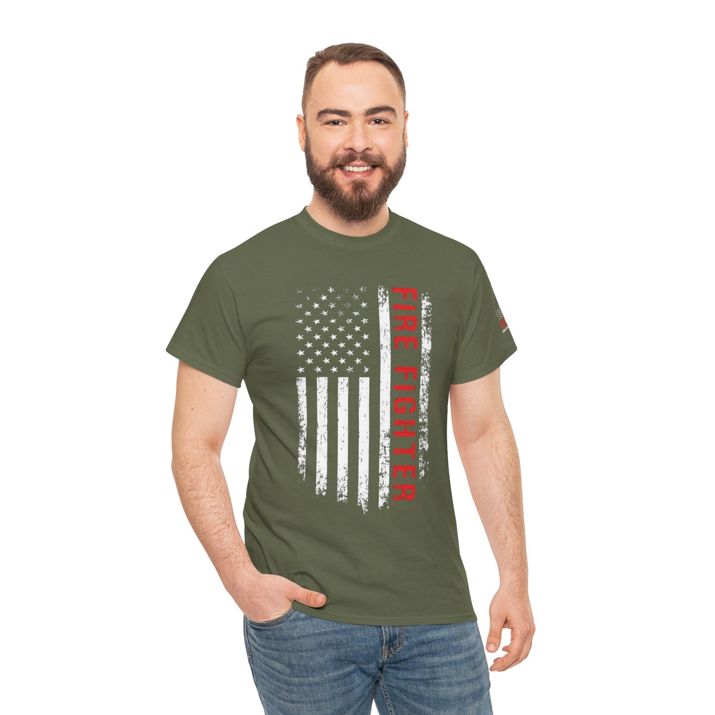 Firefighter Red Line T-shirt