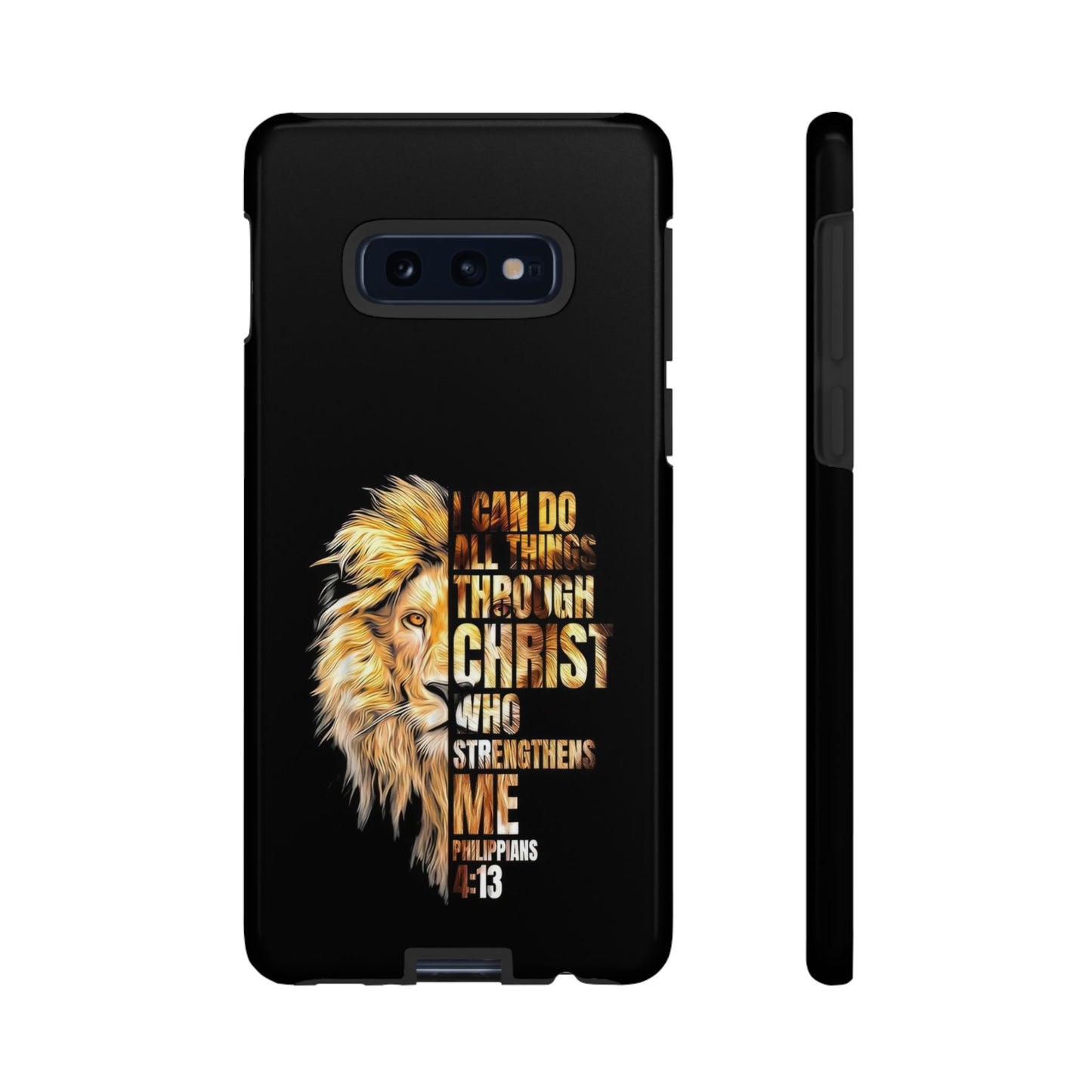 Inspirational Lion  Samsung Phone Case, Strength & Faith, Christian Accessories