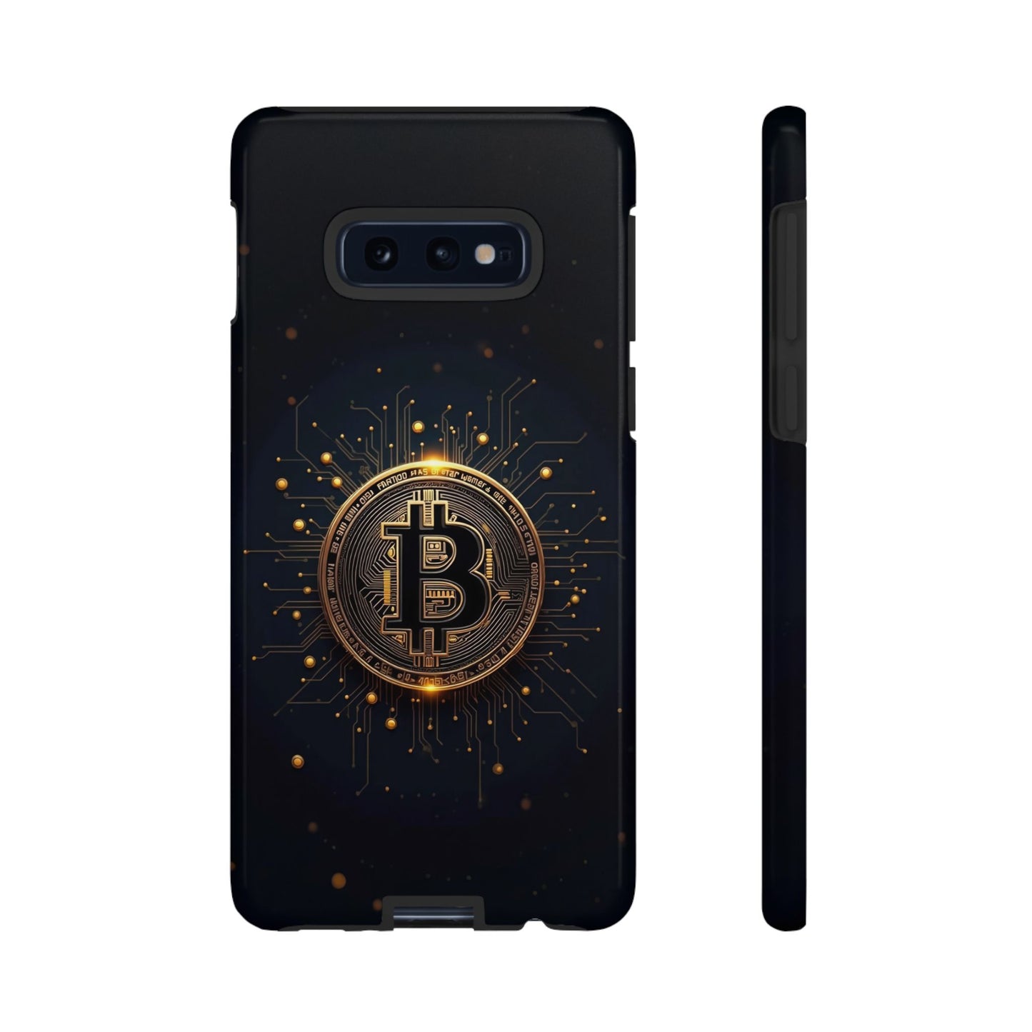 Bitcoin Samsung Tough Case for Smartphones, Crypto Lover Phone Accessory