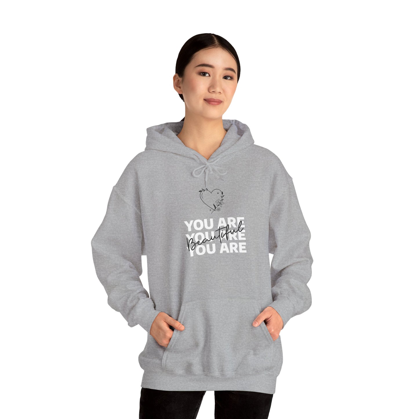 You Are Beautiful Unisex Heavy Blend™ Hooded Sweatshirt