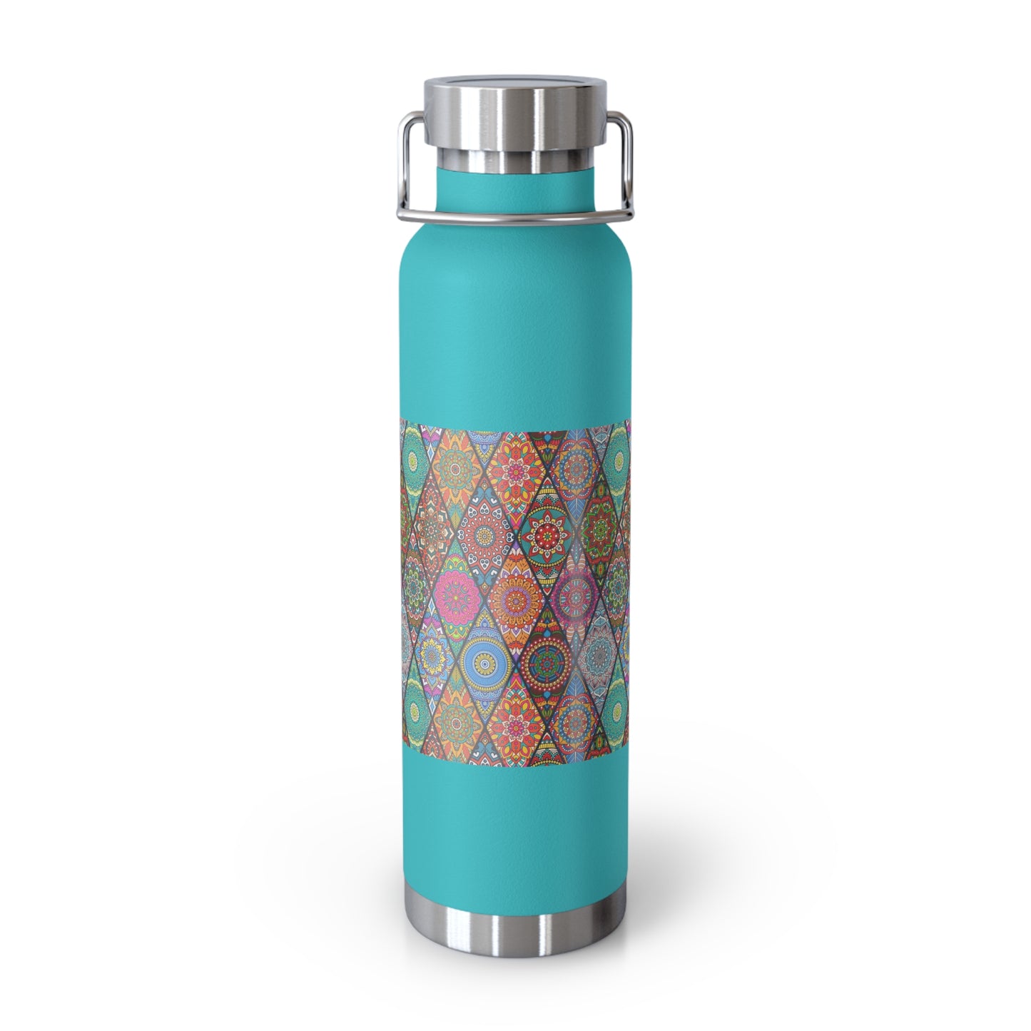 Mandala Argyle Copper Vacuum Insulated Bottle, 22oz