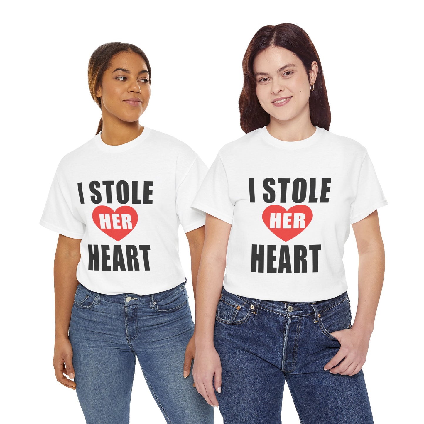 I Stole Her Heart,  Romantic Valentine Tee for Couples, A Part