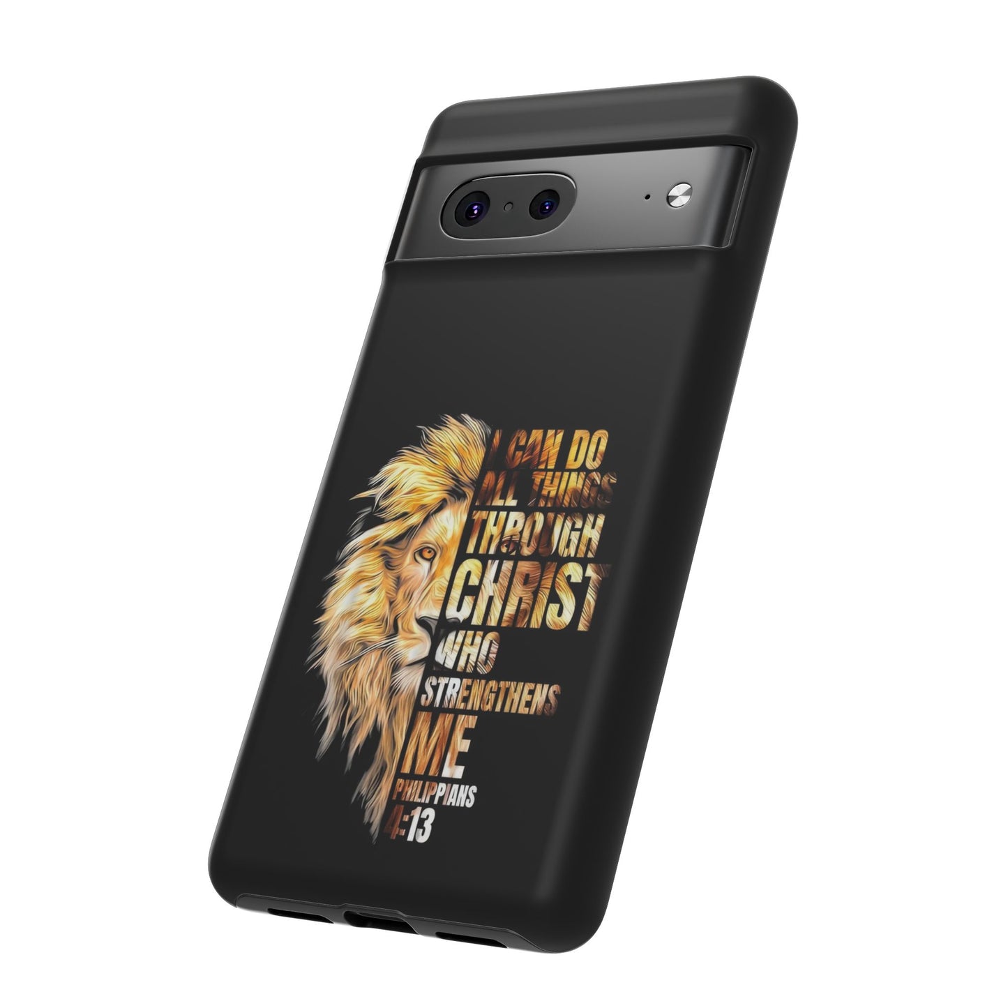 Inspirational Lion  Google Pixel Phone Case, Strength & Faith, Christian Accessories