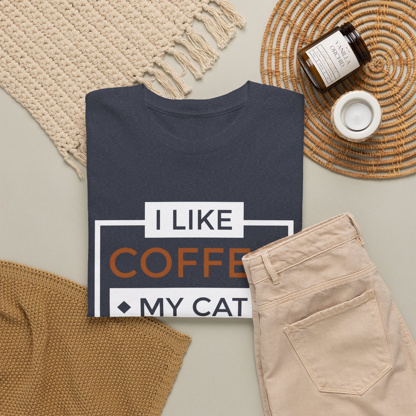 Coffee Cat Lover T-shirt, Funny Graphic Tee