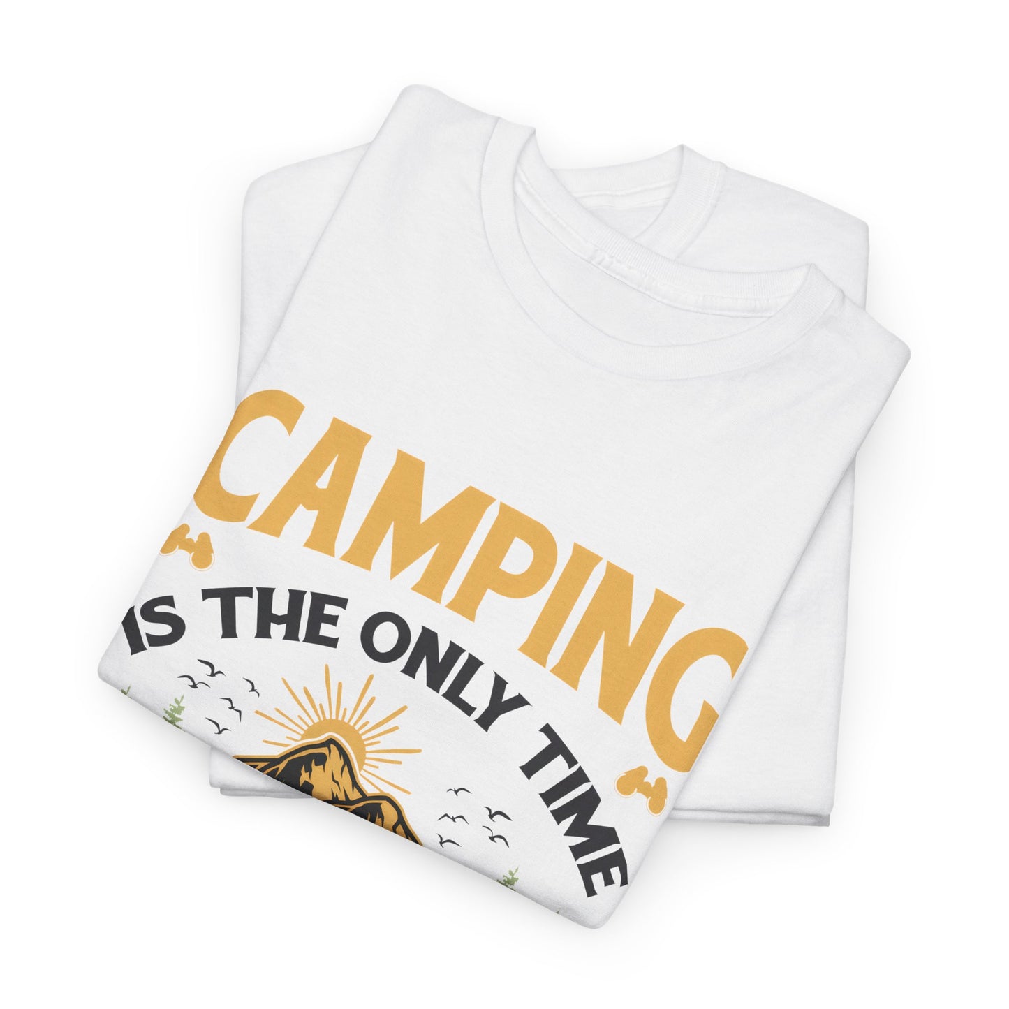 Camping Vibes Unisex Heavy Cotton Tee - "Being Dirty is a Good Thing"