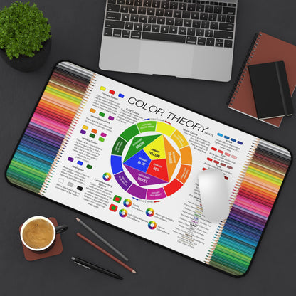 Educational Artist Desk Mat, Color Theory