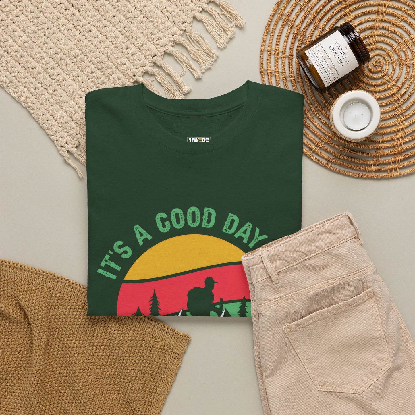 "It's a Good Day to Hike" Unisex Heavy Cotton Tee - Adventure Outdoor Shirt