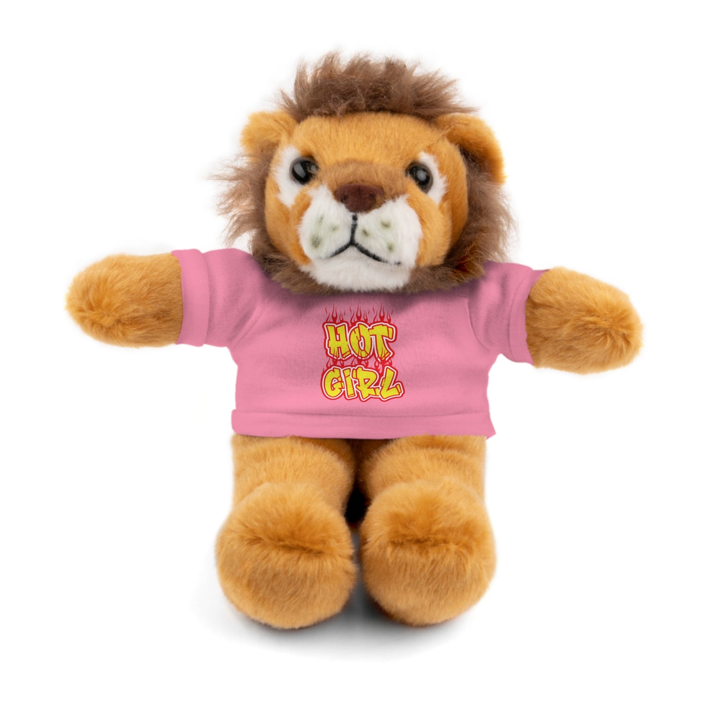 Cute Plush Animal with Hot Girl Tee for Birthdays, Baby Showers, Children, Gifts
