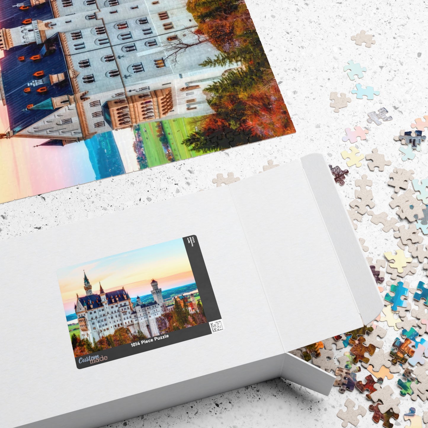 Neuschwanstein Castle Puzzle - 1014-Piece Scenic Jigsaw for Relaxation and Fun