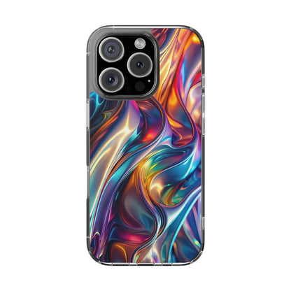 Colorful Clear Case for iPhone – Abstract Art Design
