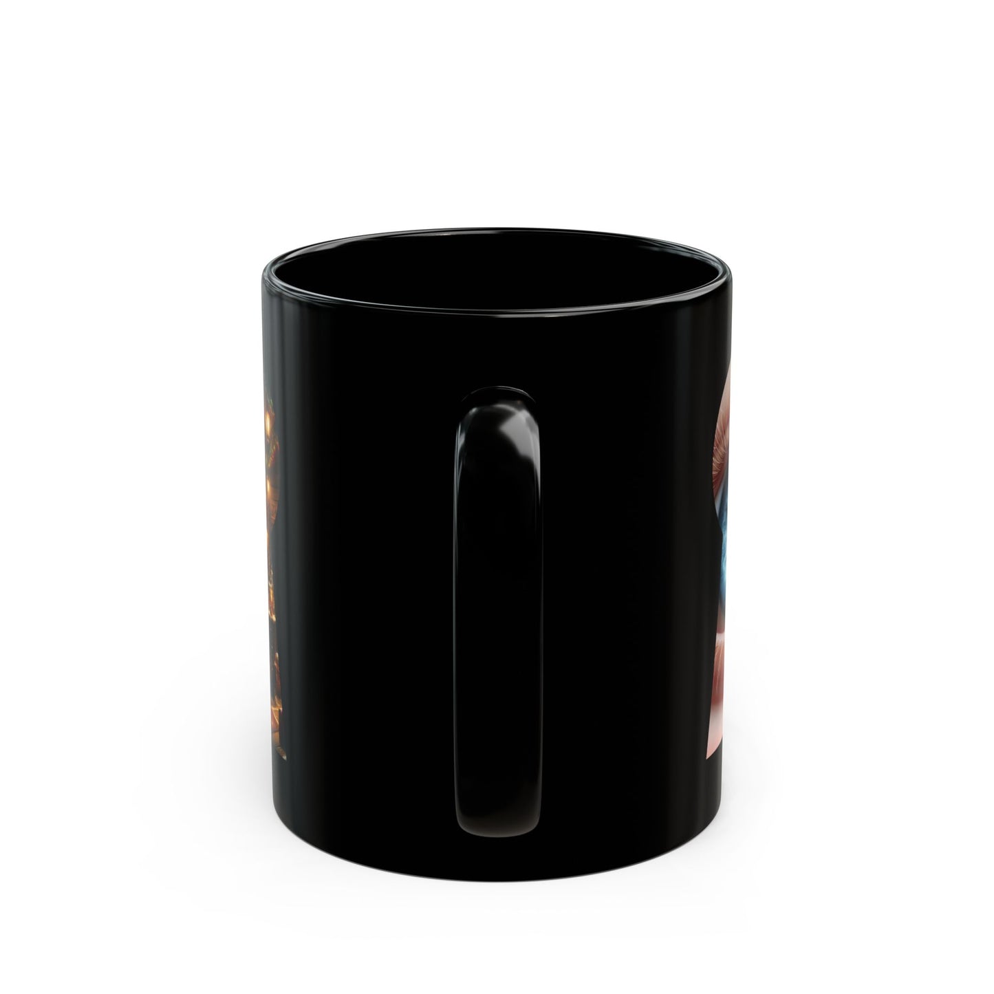 Christmas Secret Santa Black Mug - 11oz, 15oz