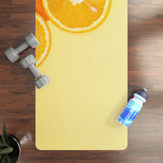 Orange Rubber Yoga Mat