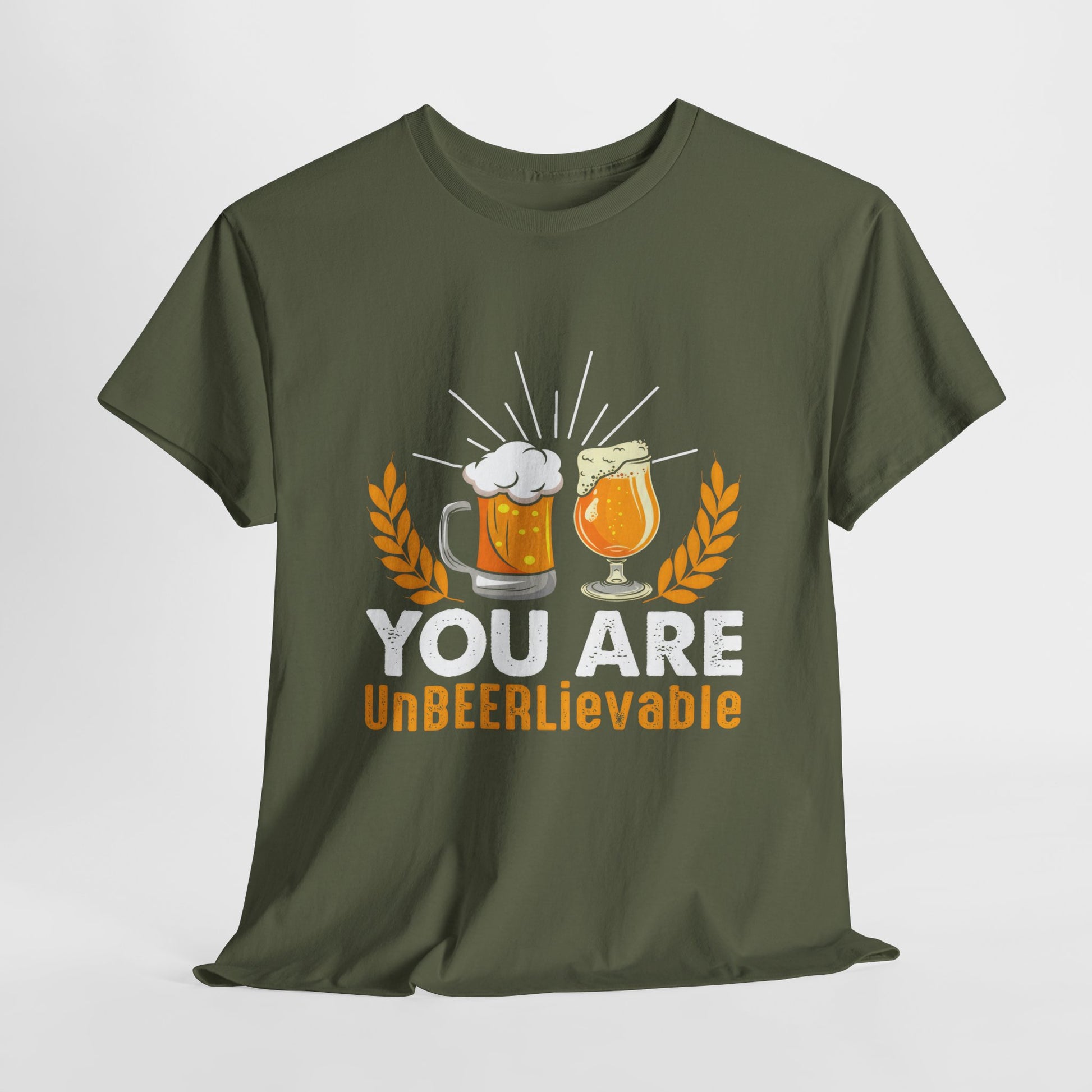 Funny Beer Slogan Tee, You Are UnBEERLievable