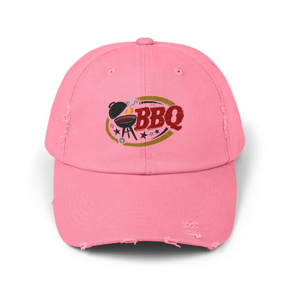 Unisex Distressed BBQ Cap - Perfect for Grill Lovers