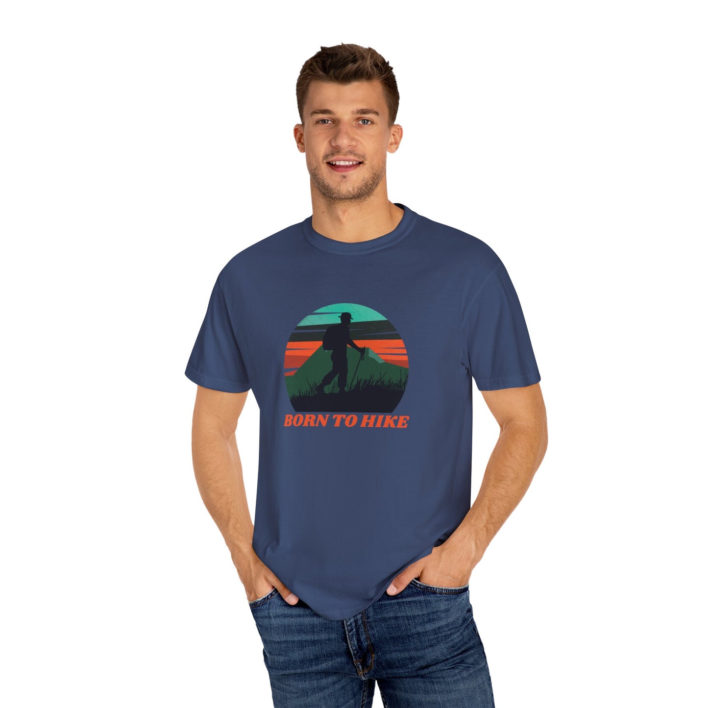 Born To Hike Unisex Garment-Dyed T-shirt