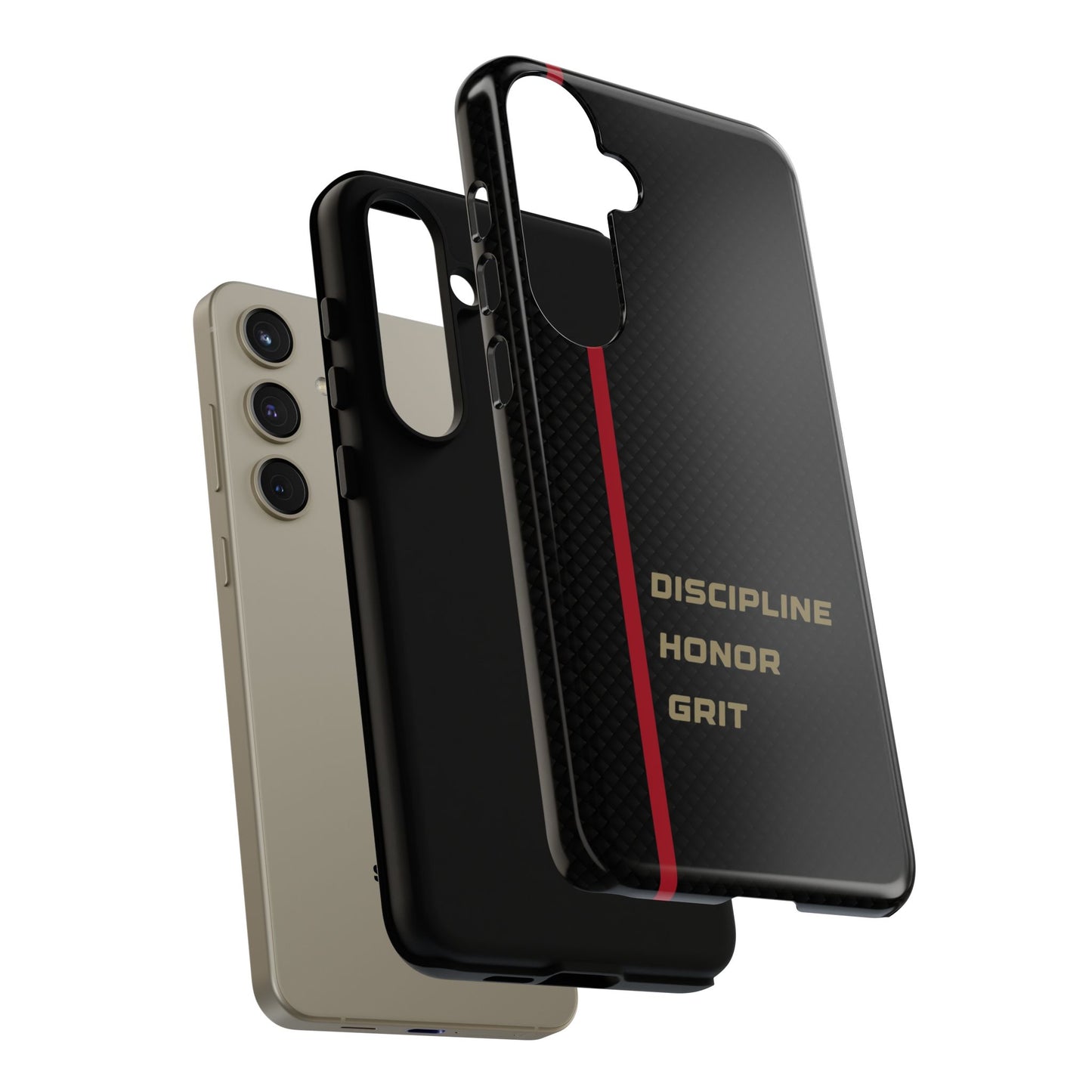 Discipline, Honor, Grit Impact-Resistant Phone Case