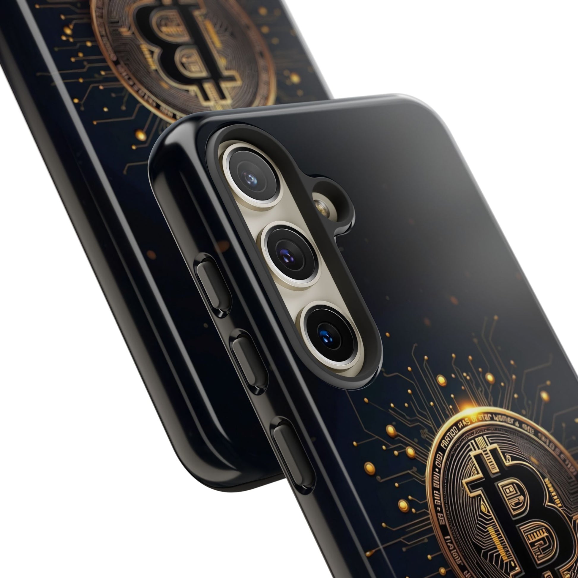 Bitcoin Samsung Tough Case for Smartphones, Crypto Lover Phone Accessory