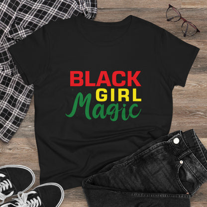 Black Girl Magic Cotton Tee - Celebrate Empowerment and Culture