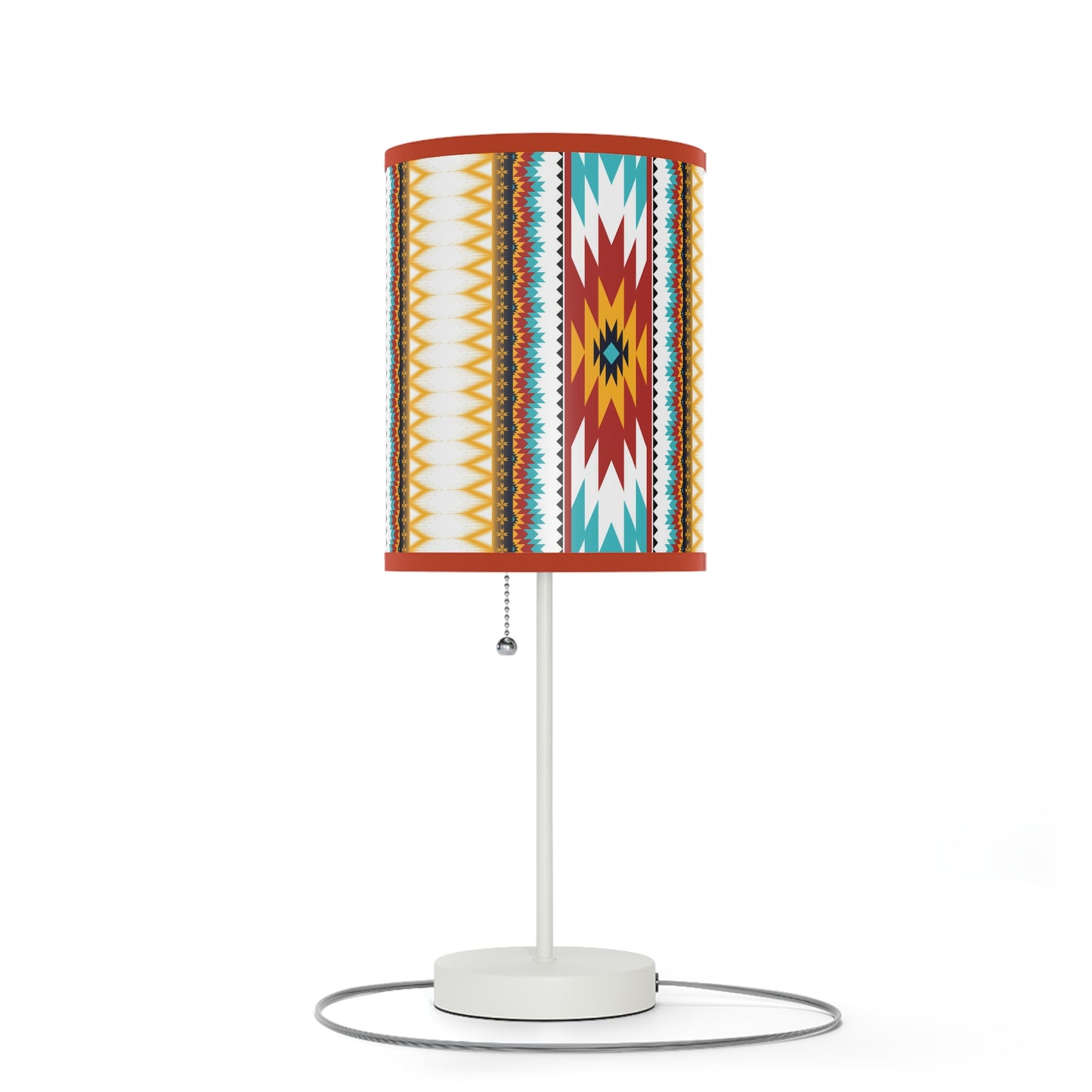 Tribal Threads Lamp on a Stand, US|CA plug / White