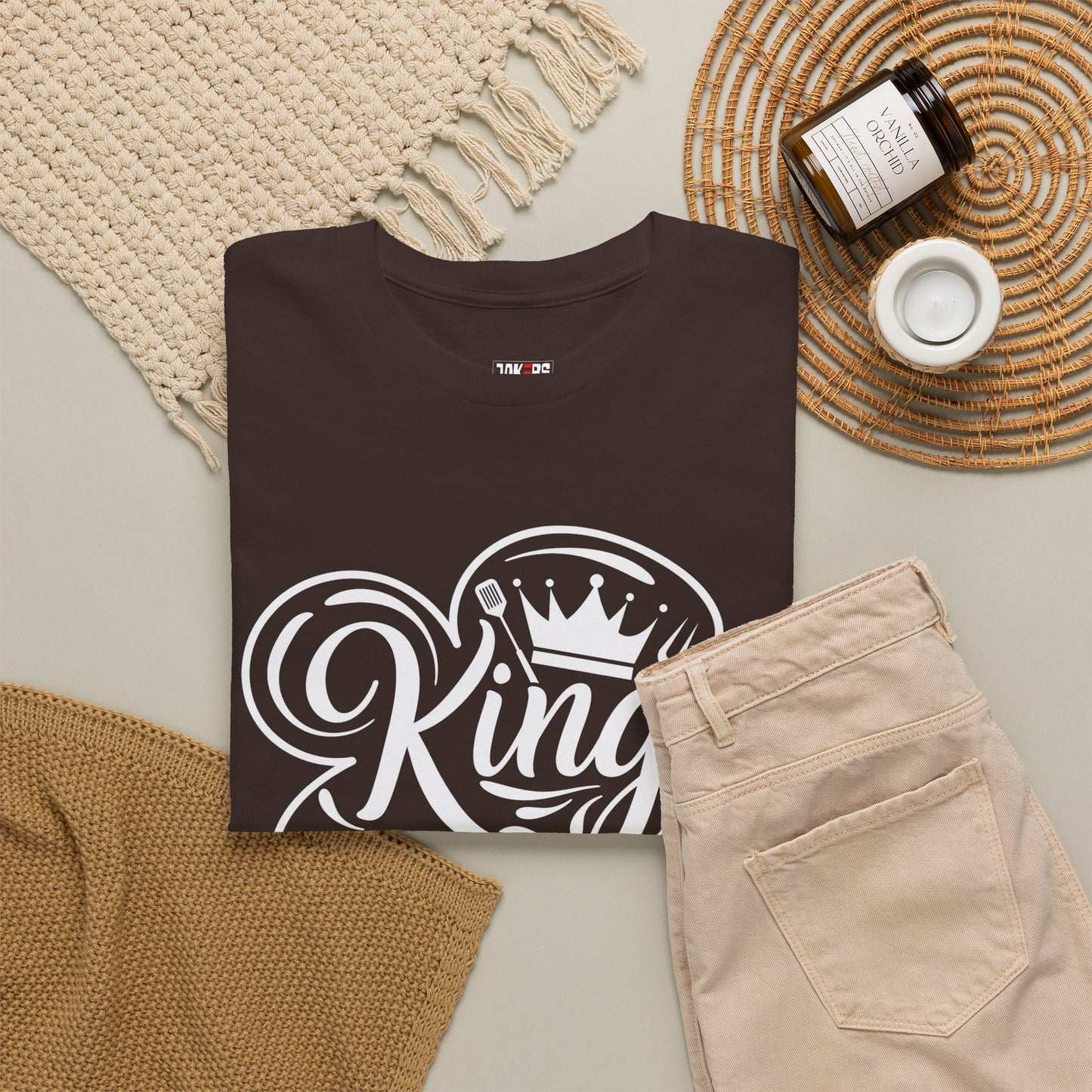King of the Grill Heavy Cotton Tee - Perfect Gift for BBQ Lovers