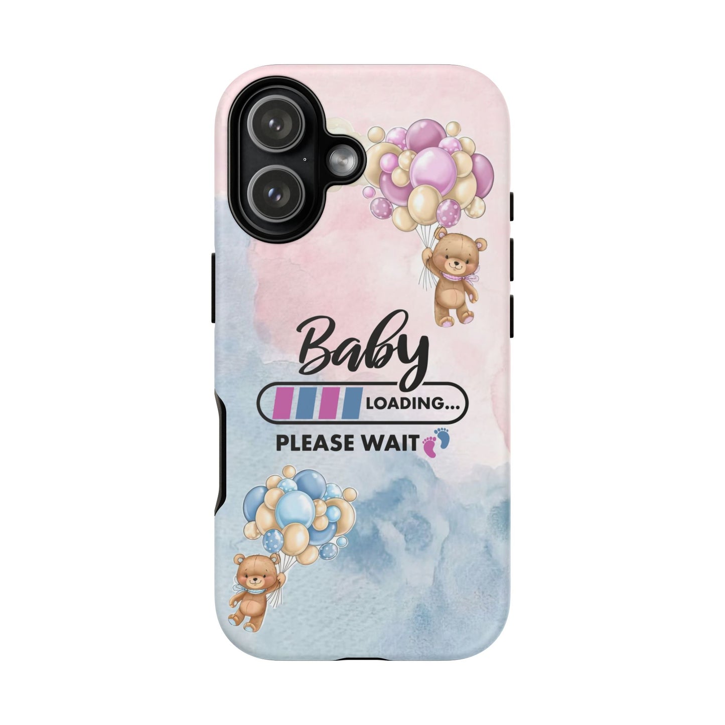 Cute Baby Loading Phone Case for iPhone - Maternity Cover for Pregnancy Reveal or Baby Shower