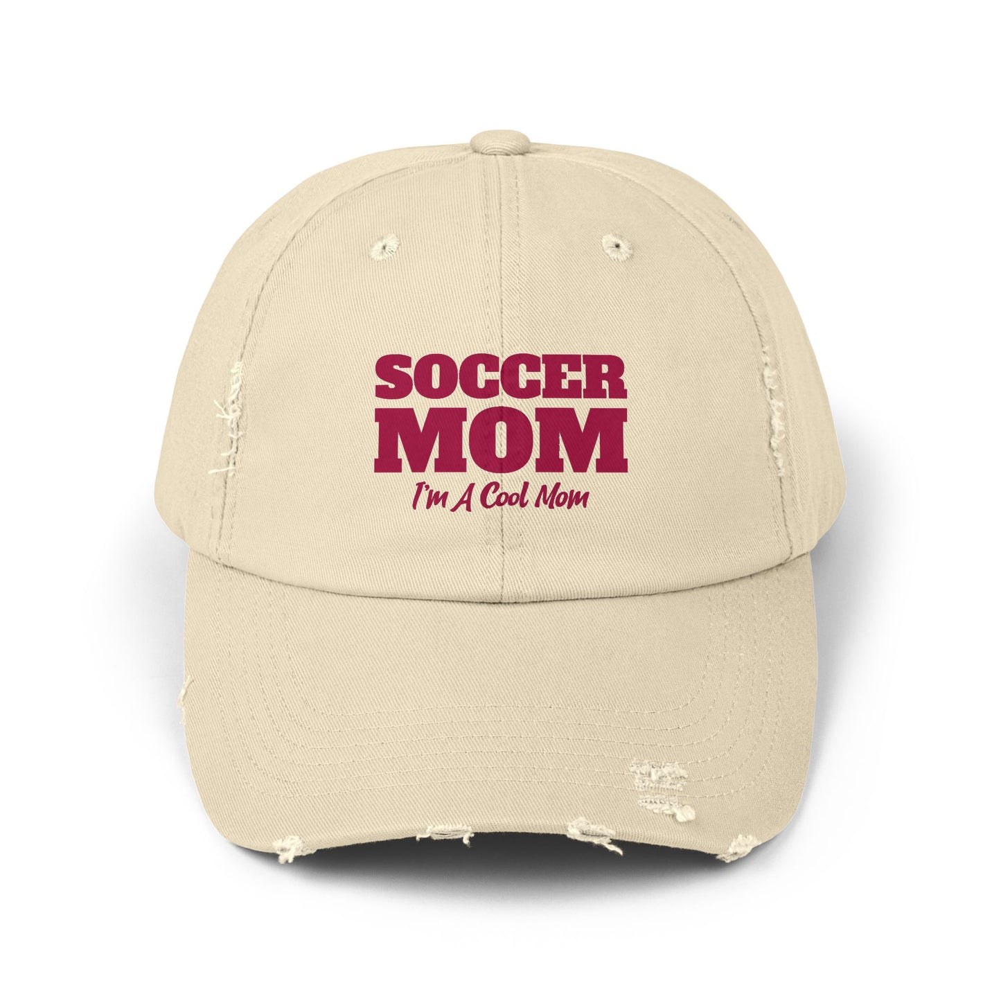 Soccer Mom I'm A Cool Mom Unisex Distressed Cap