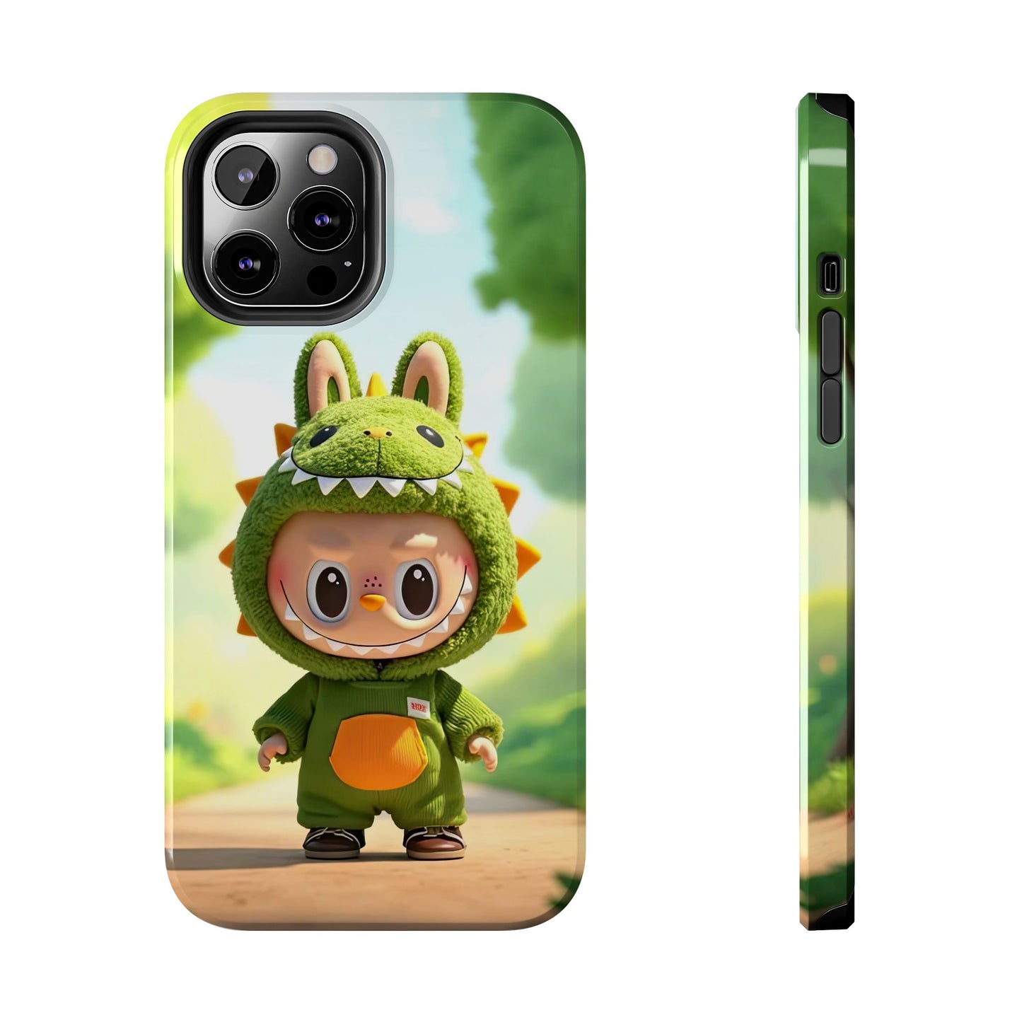 The Monsters Tough Case for iPhone Models – Playful Dinosaur Design, Dual Layer Protective Cover, Fun Mobile Accessory