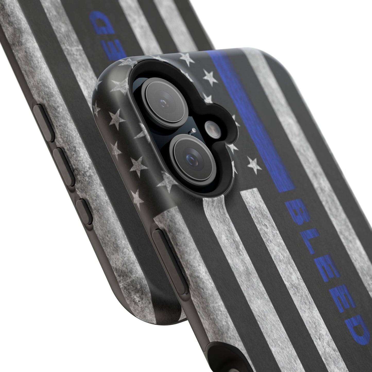 Police Magnetic Phone Cases, Bleed Blue