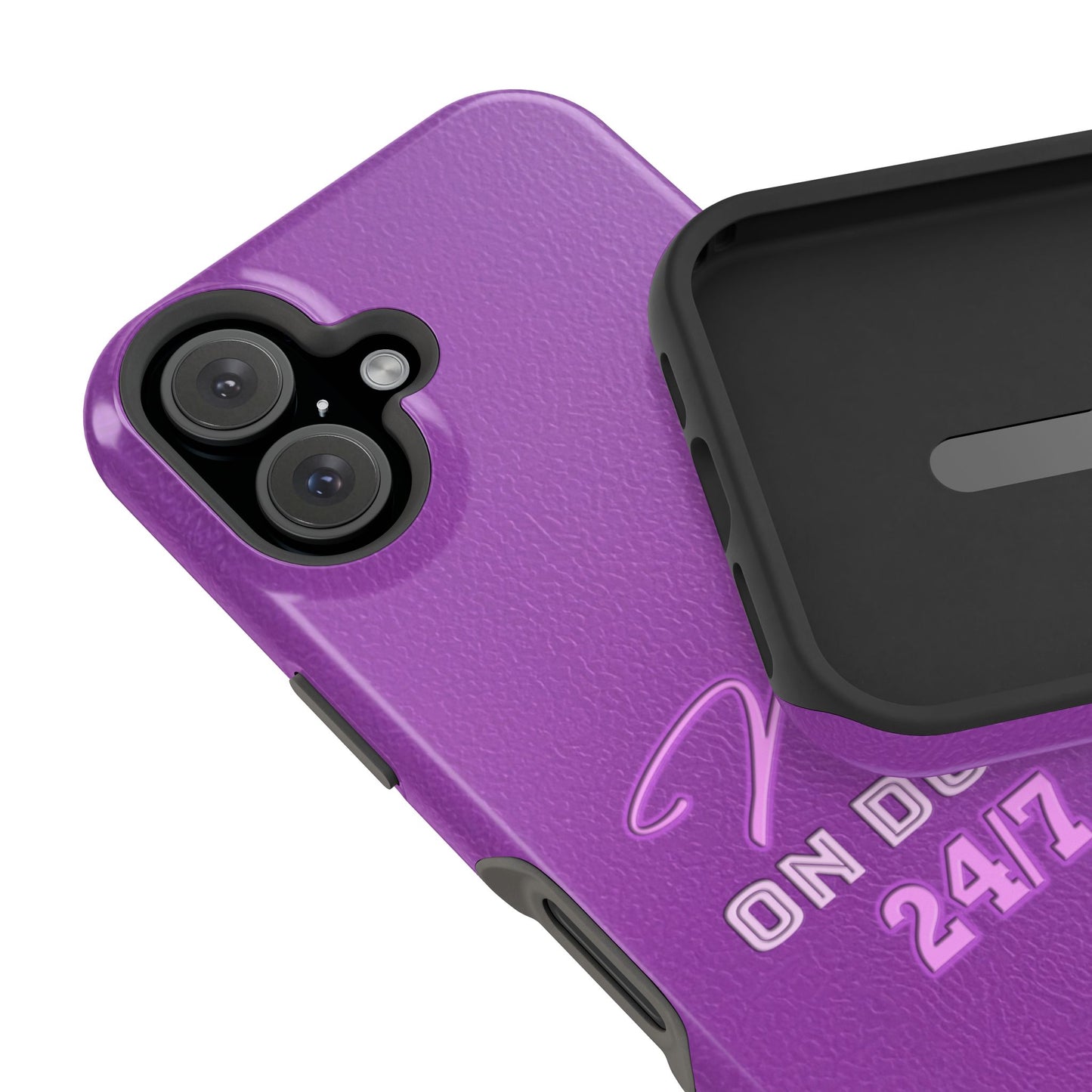 Mom On Duty Impact-Resistant Case, Purple Case for Mothers