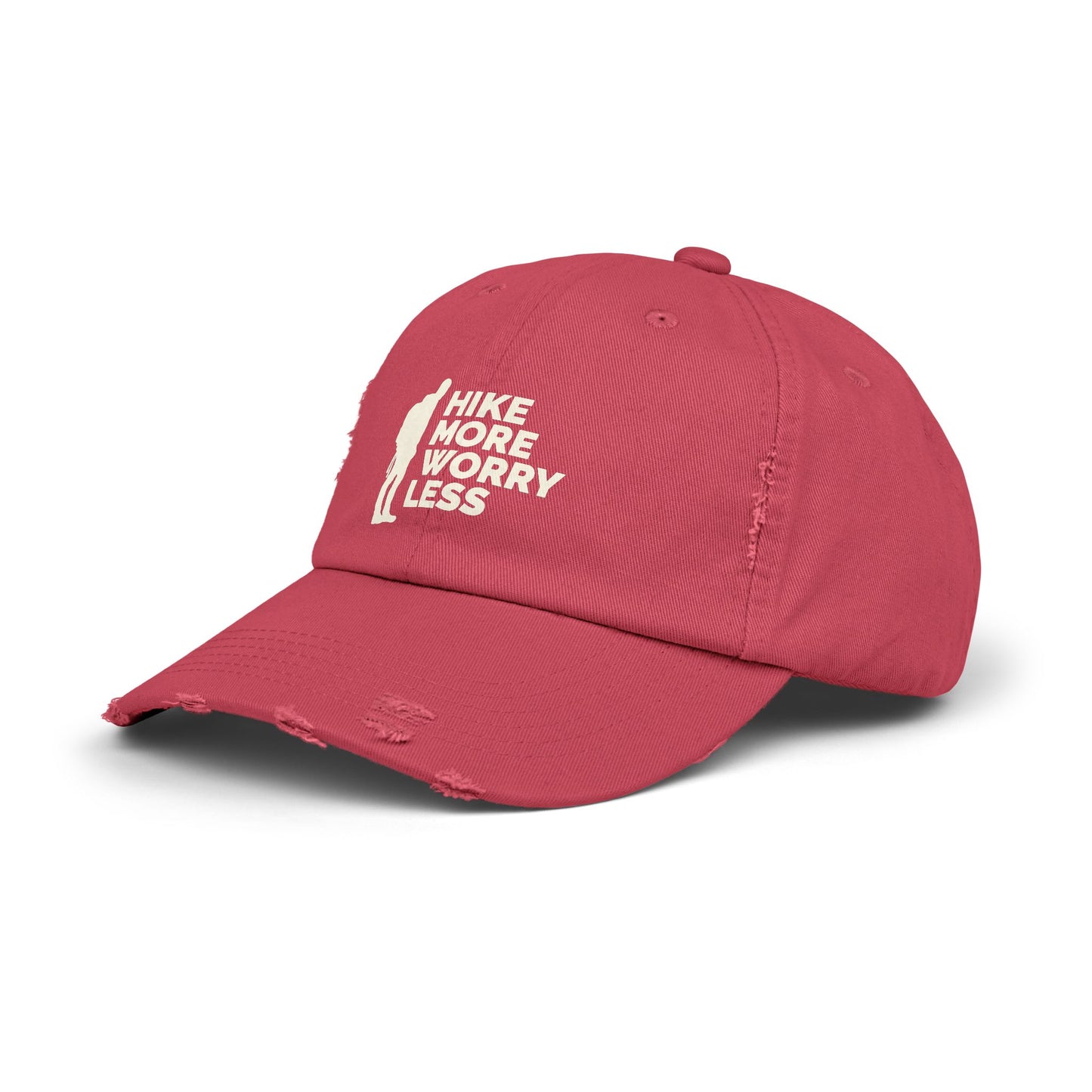 Hike More Worry Less Original Unisex Distressed Cap