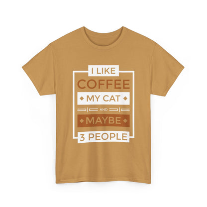 Coffee Cat Lover T-shirt, Funny Graphic Tee