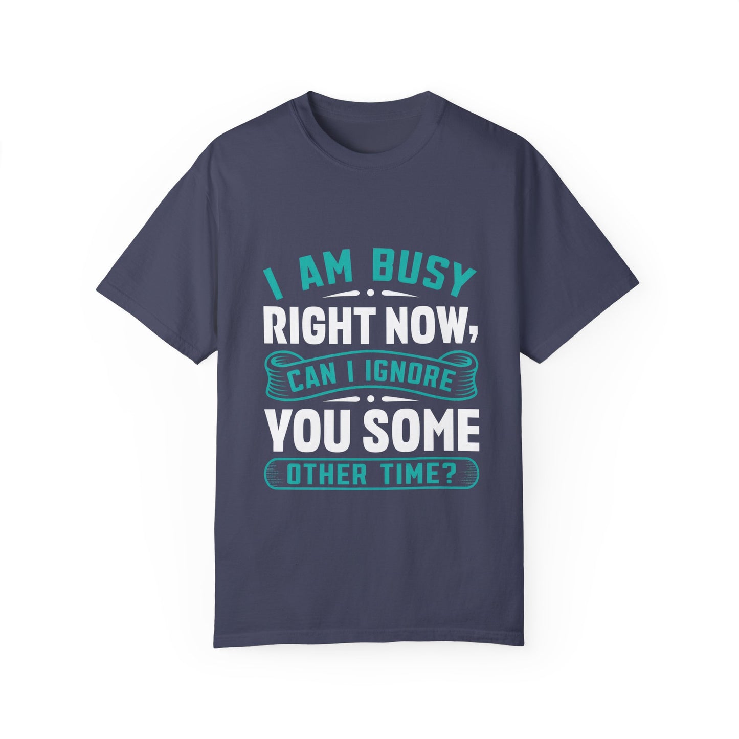 Funny Unisex T-Shirt - 'I Am Busy Right Now, Can I Ignore You Some Other Time?'