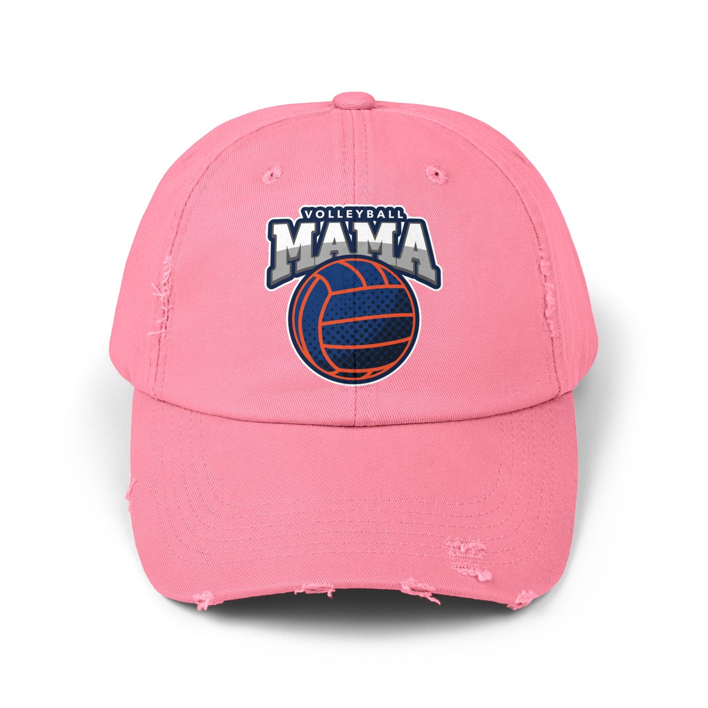 Volleyball Mama Unisex Distressed Cap