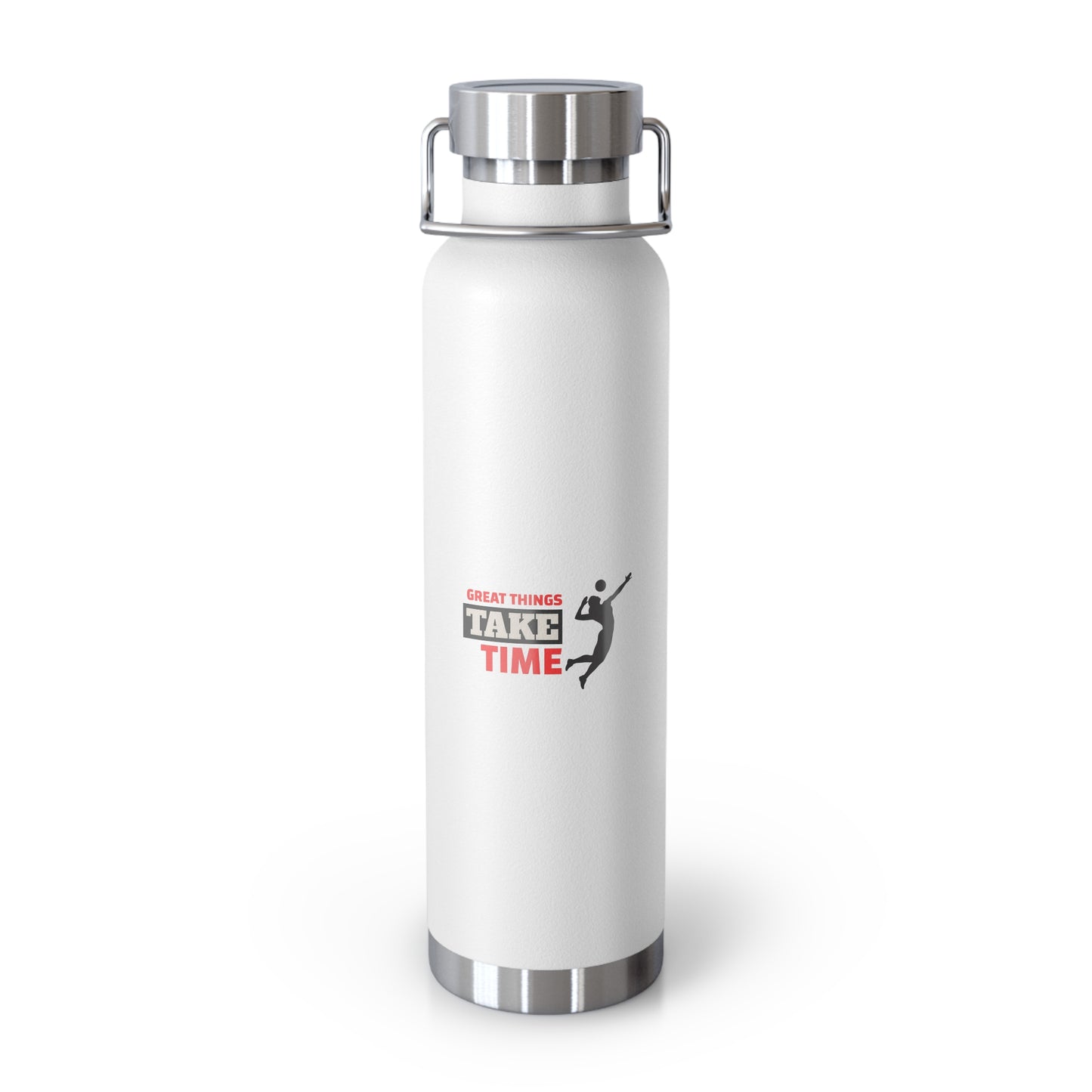 Great Things Take Time  Copper Vacuum Insulated Bottle, 22oz