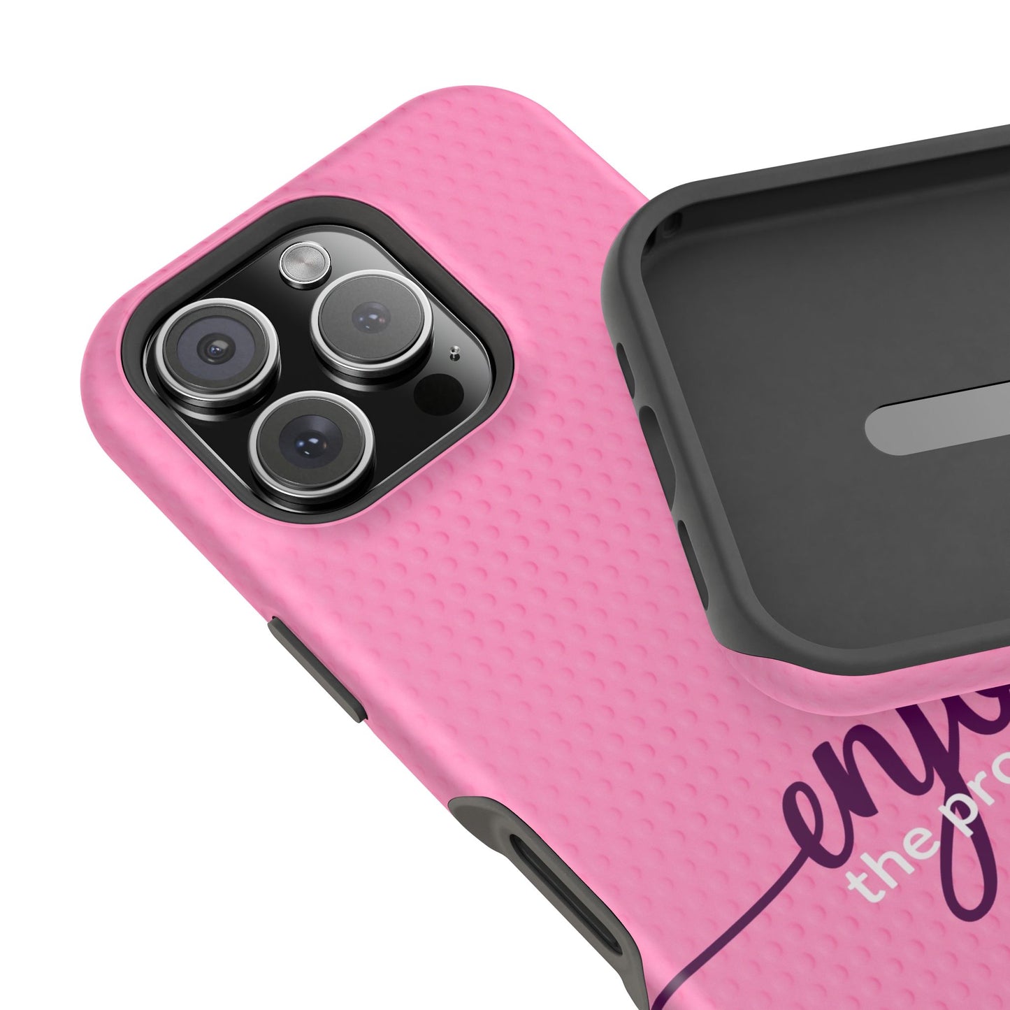 Enjoy the Process Magnetic Case - Motivational Pink Phone Cover for Women