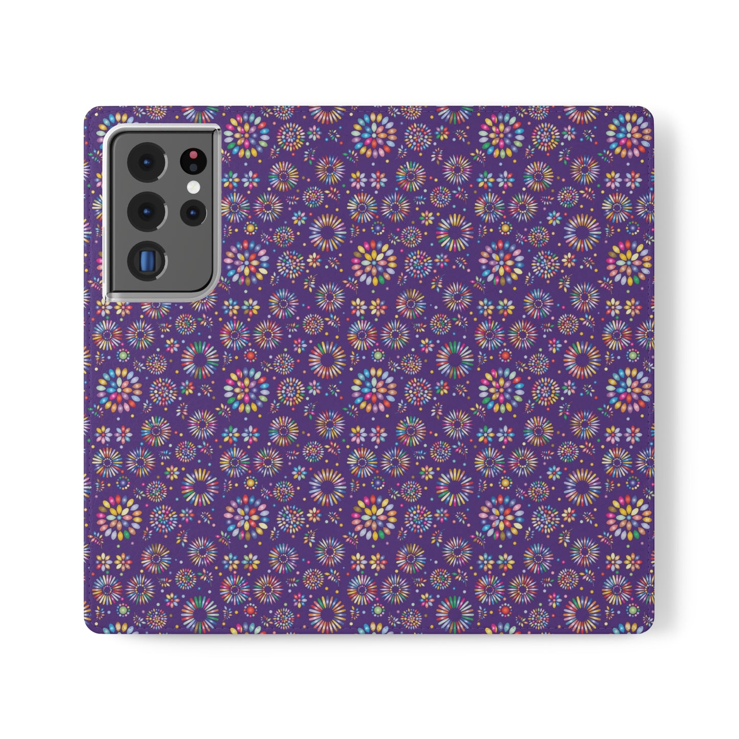 Vibrant Vibes Flip Cases / Purple