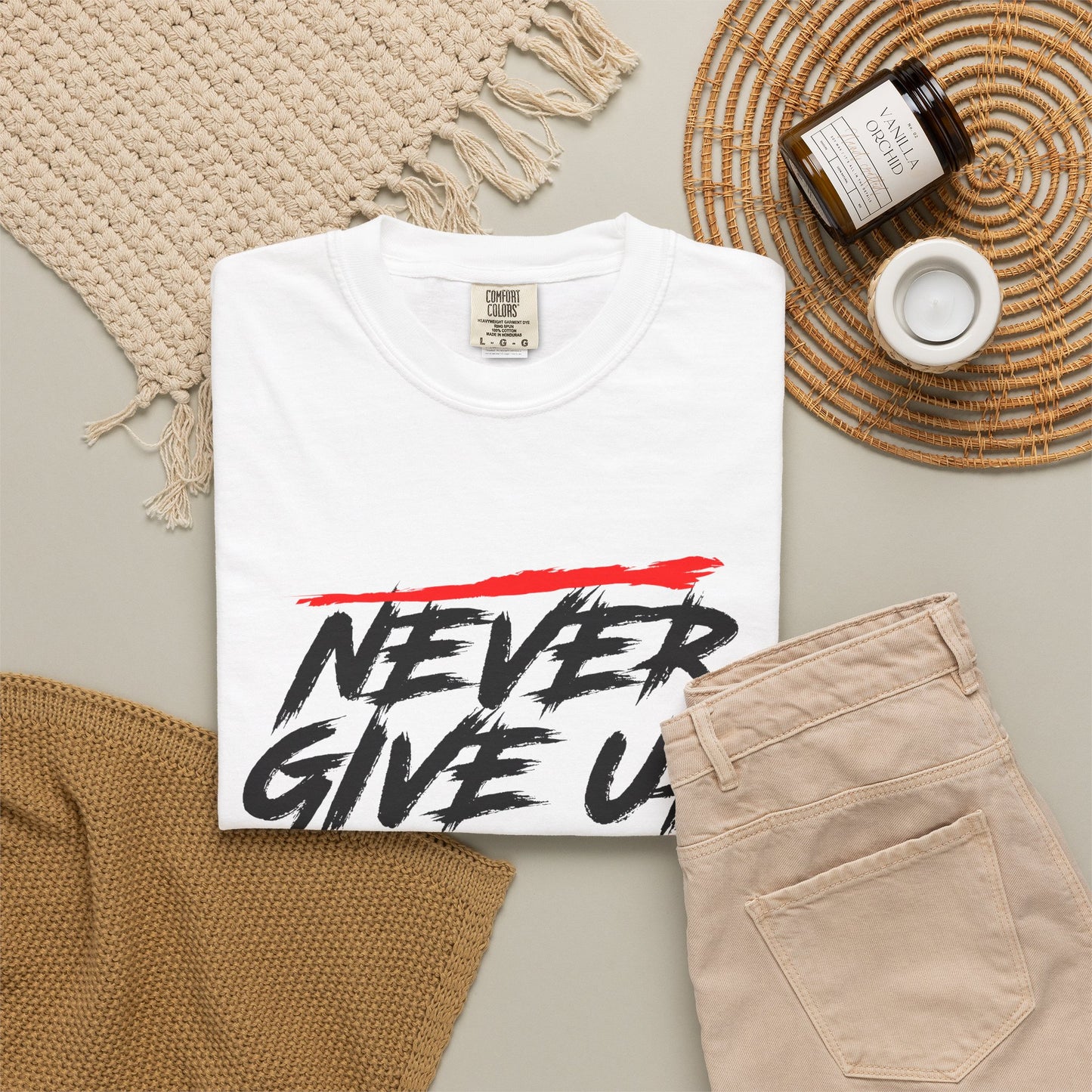Never Give Up Motivationall Unisex T-Shirt