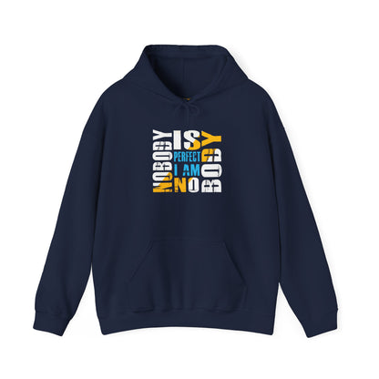 Nobody is Perfect Unisex Hoodie – Comfortable Sweatshirt for Everyday Wear